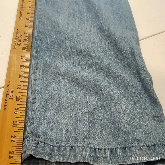 Light Denim Chambray Jumpsuit Knotted Strap Belt Women Medium 100% Cotton - Picture 10 of 12